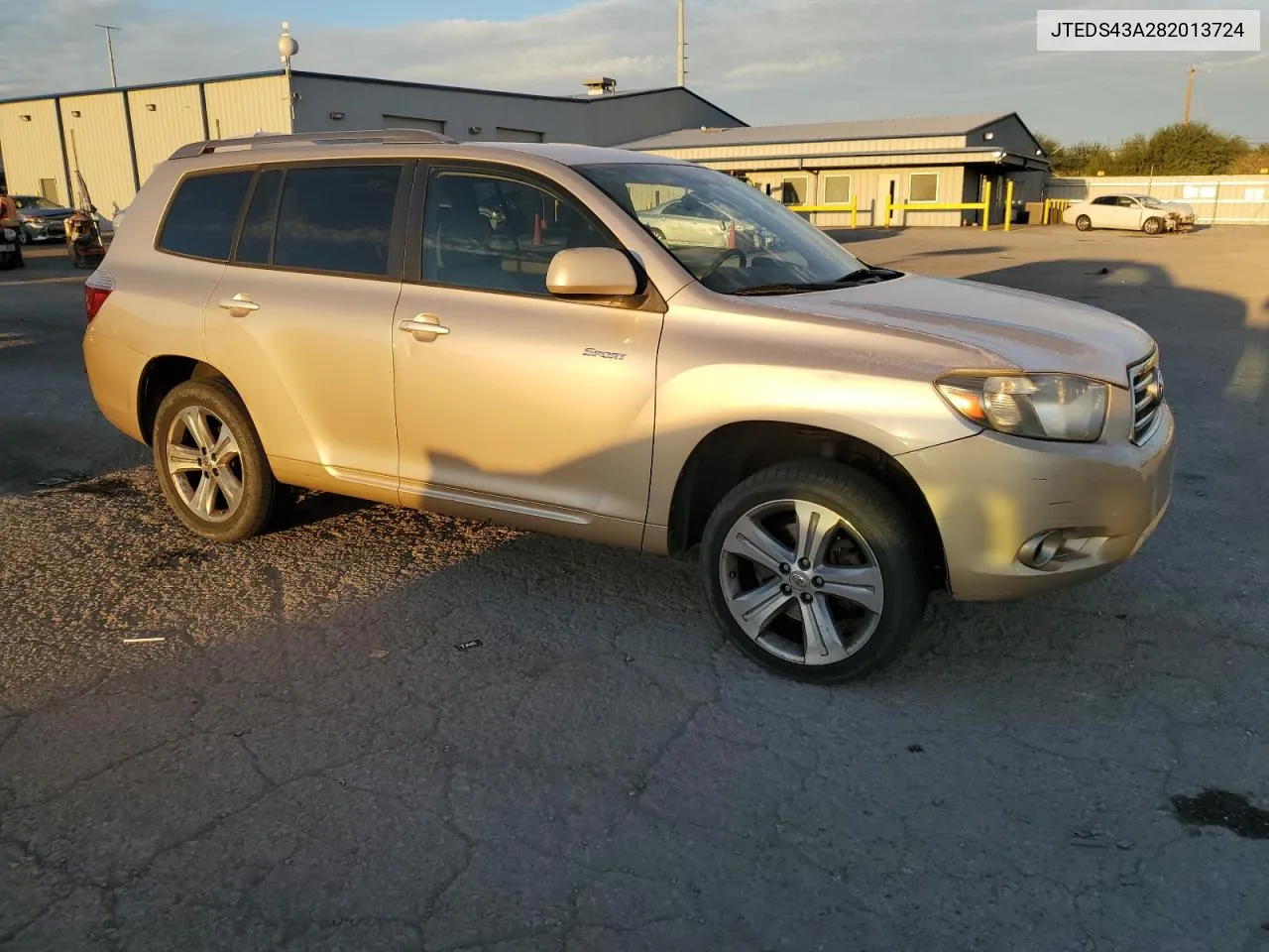 2008 Toyota Highlander Sport VIN: JTEDS43A282013724 Lot: 72469354