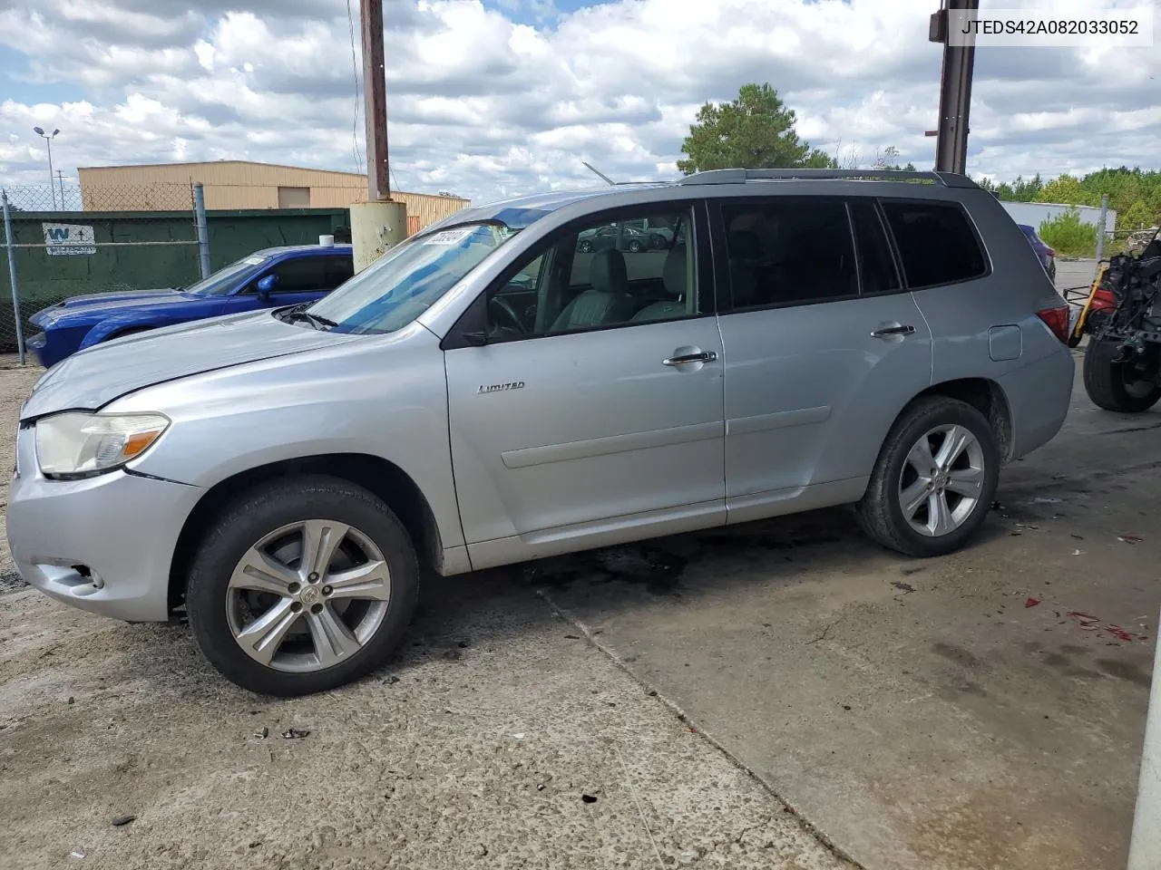 2008 Toyota Highlander Limited VIN: JTEDS42A082033052 Lot: 72532404