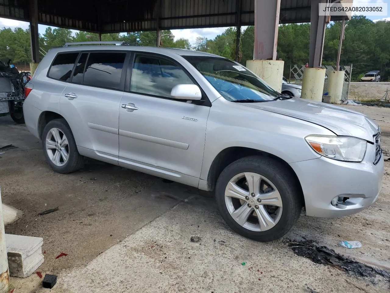 2008 Toyota Highlander Limited VIN: JTEDS42A082033052 Lot: 72532404