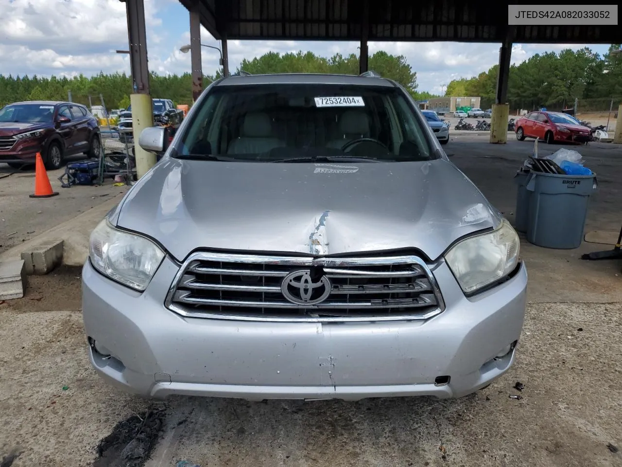 2008 Toyota Highlander Limited VIN: JTEDS42A082033052 Lot: 72532404