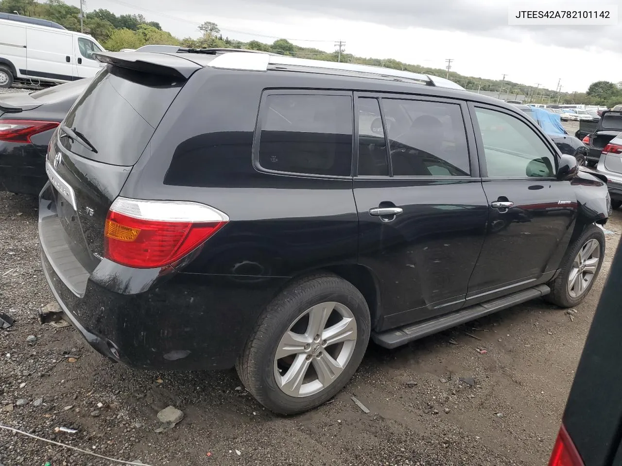 2008 Toyota Highlander Limited VIN: JTEES42A782101142 Lot: 72579414