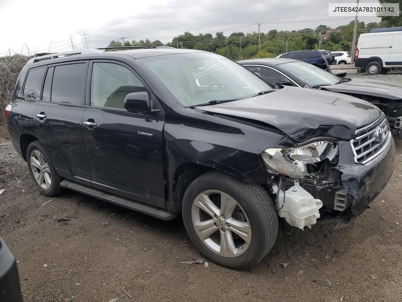 2008 Toyota Highlander Limited VIN: JTEES42A782101142 Lot: 72579414