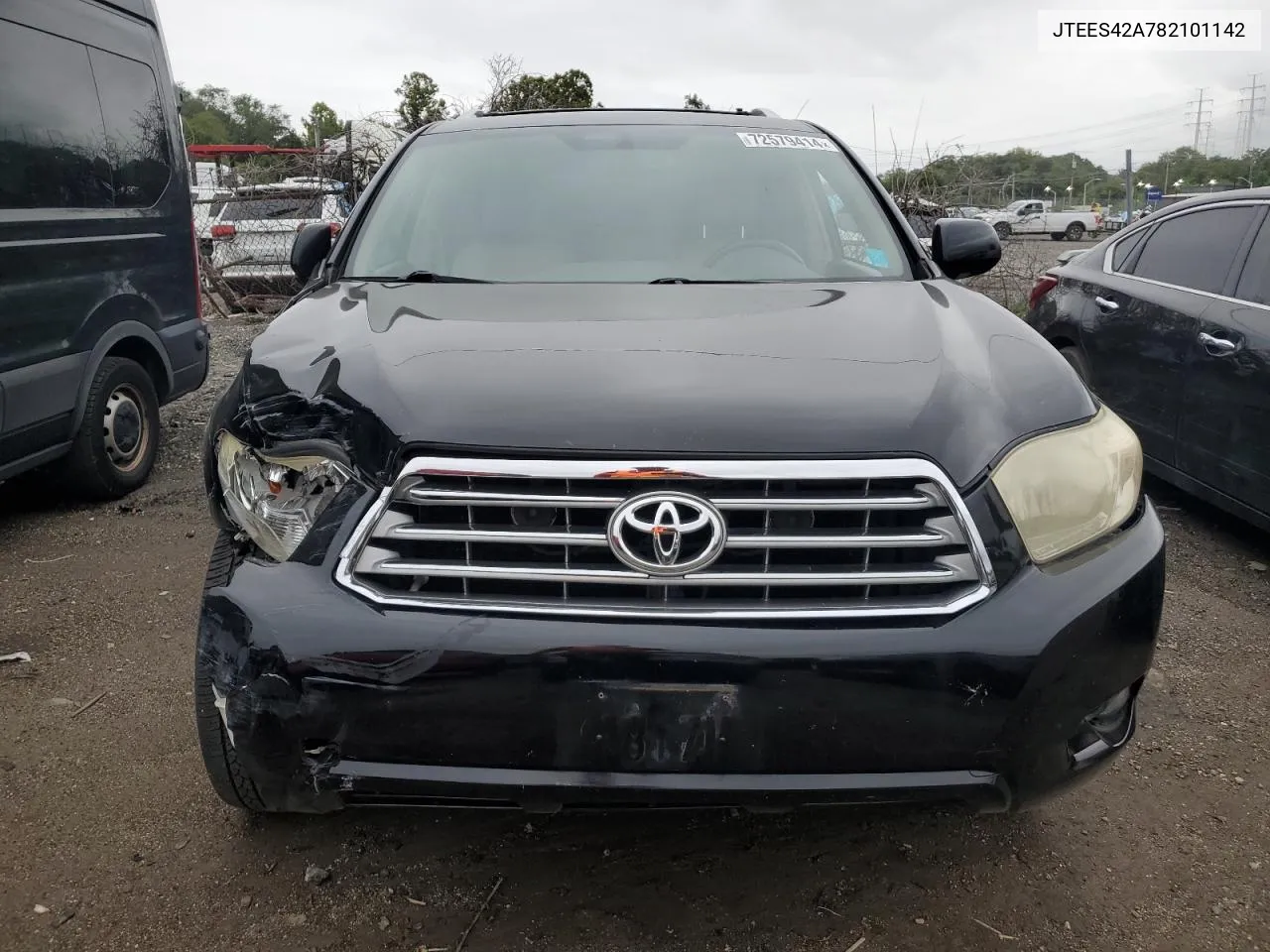 2008 Toyota Highlander Limited VIN: JTEES42A782101142 Lot: 72579414