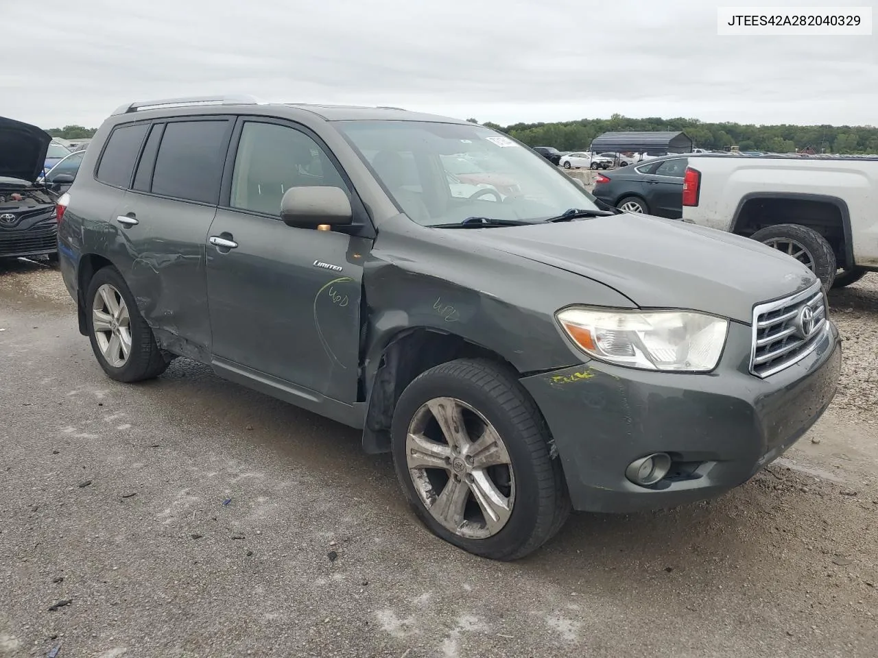 2008 Toyota Highlander Limited VIN: JTEES42A282040329 Lot: 72718844