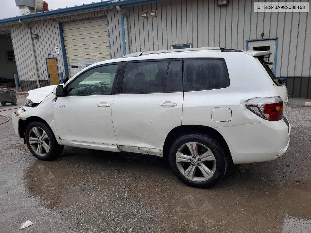 2008 Toyota Highlander Sport VIN: JTEES43A982038463 Lot: 72844604