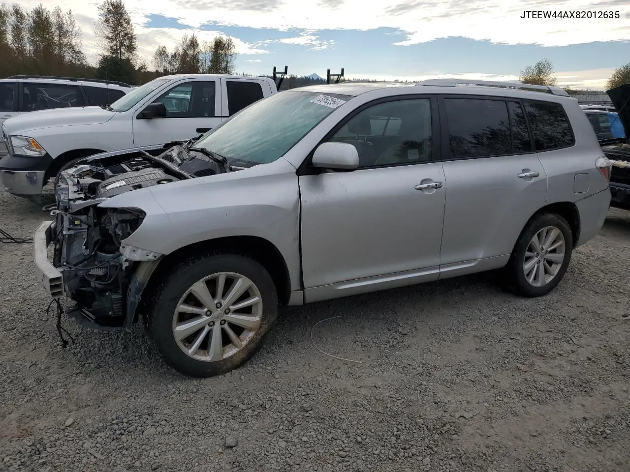 2008 Toyota Highlander Hybrid Limited VIN: JTEEW44AX82012635 Lot: 72852554