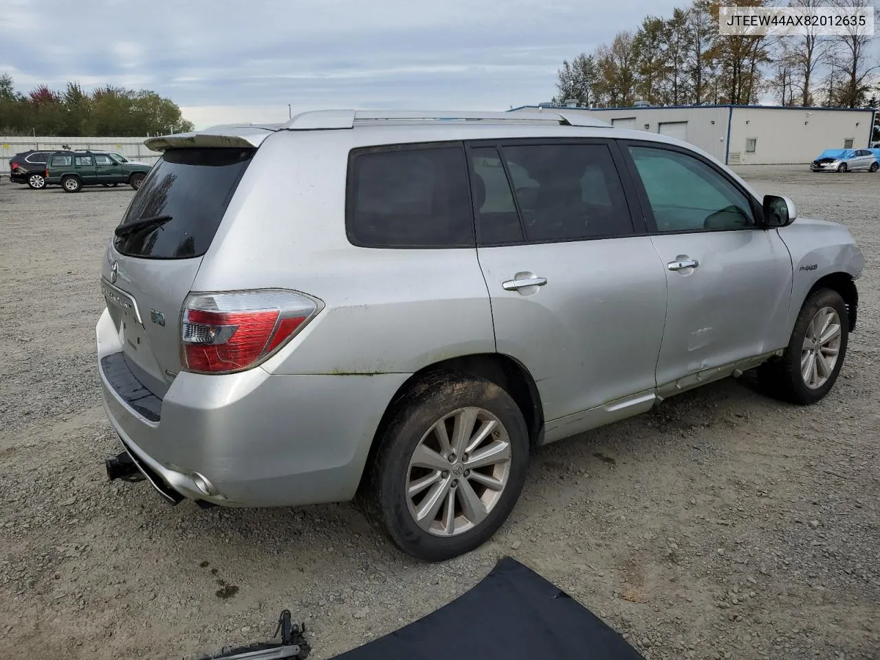 2008 Toyota Highlander Hybrid Limited VIN: JTEEW44AX82012635 Lot: 72852554