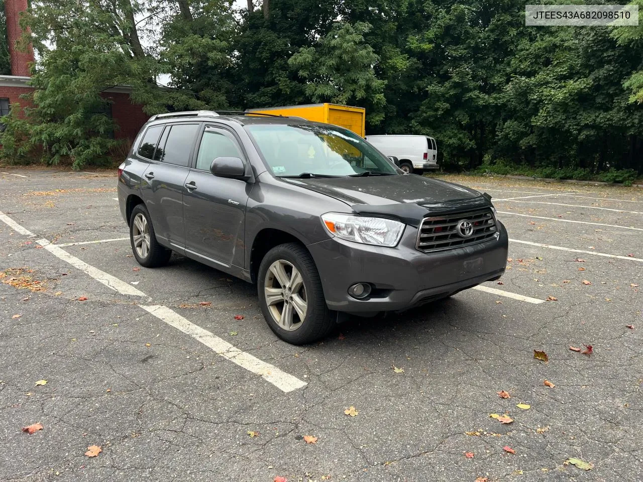 2008 Toyota Highlander Sport VIN: JTEES43A682098510 Lot: 72861104