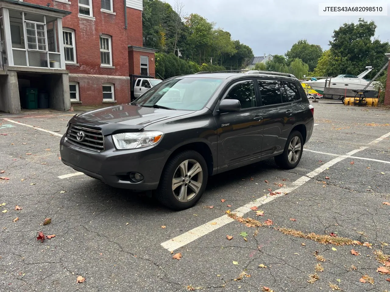 2008 Toyota Highlander Sport VIN: JTEES43A682098510 Lot: 72861104