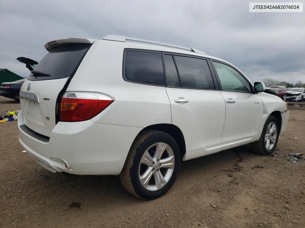 2008 Toyota Highlander Limited VIN: JTEES42A682076024 Lot: 72966194