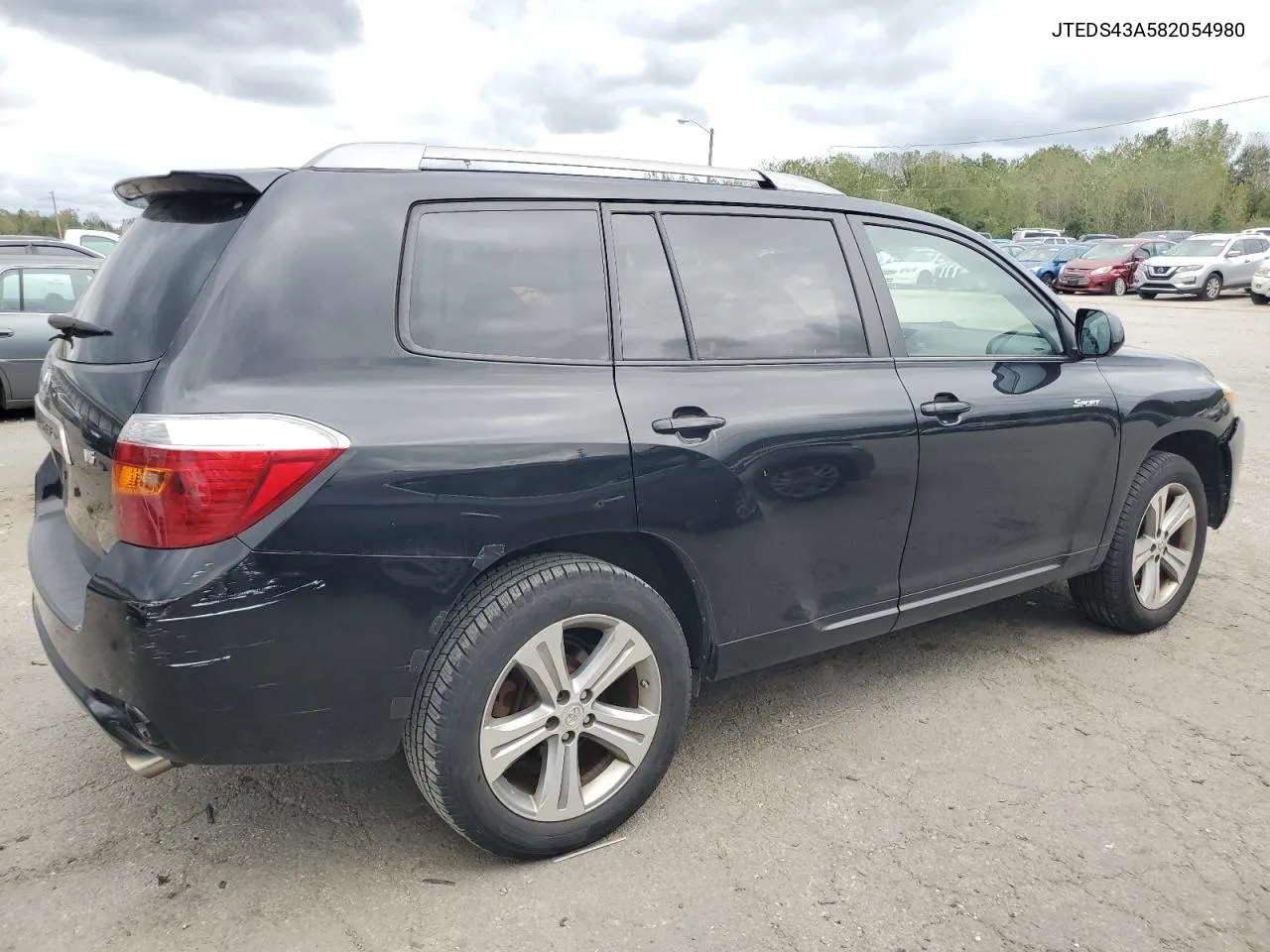 2008 Toyota Highlander Sport VIN: JTEDS43A582054980 Lot: 73118684