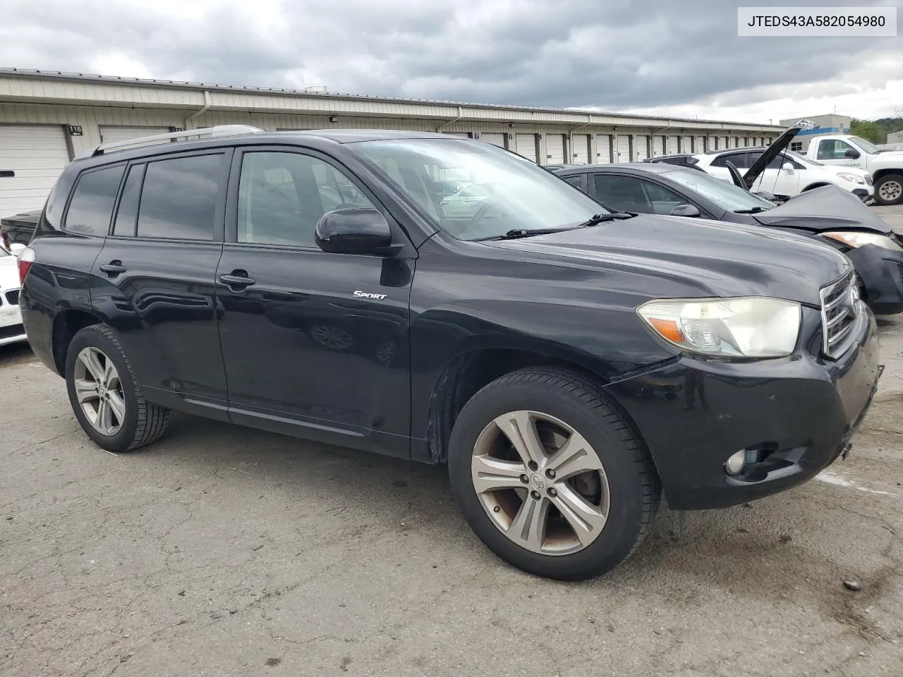 2008 Toyota Highlander Sport VIN: JTEDS43A582054980 Lot: 73118684