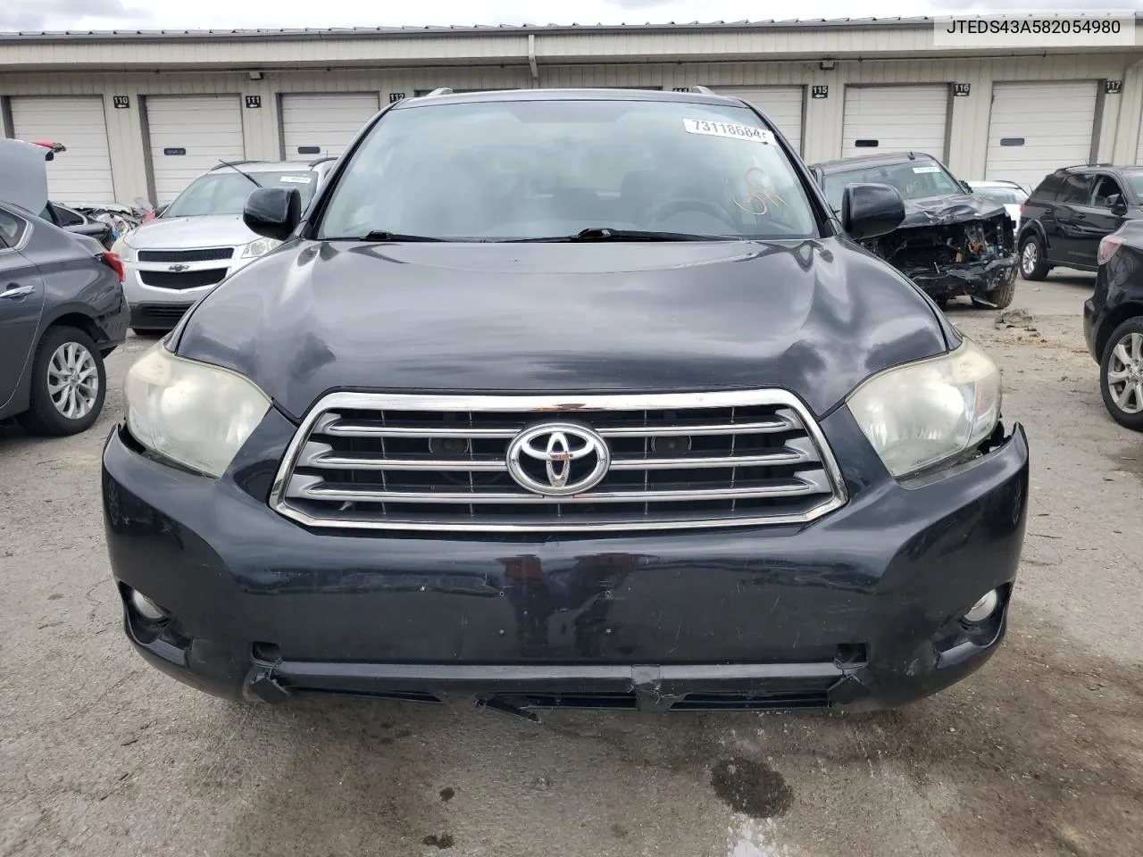 2008 Toyota Highlander Sport VIN: JTEDS43A582054980 Lot: 73118684