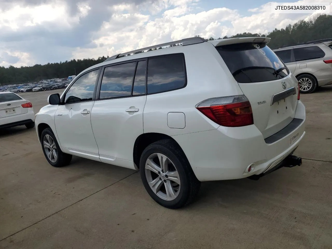 2008 Toyota Highlander Sport VIN: JTEDS43A582008310 Lot: 73296854