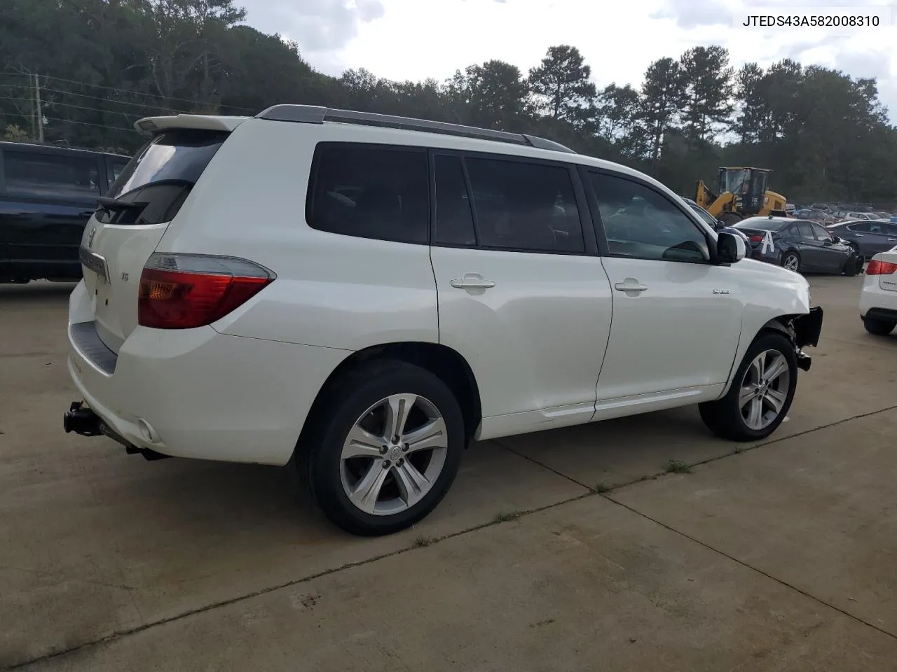 2008 Toyota Highlander Sport VIN: JTEDS43A582008310 Lot: 73296854