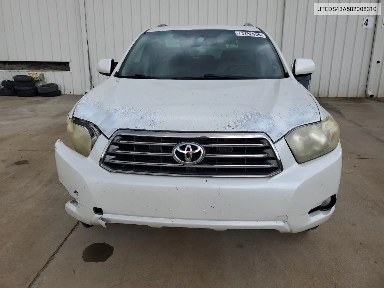 2008 Toyota Highlander Sport VIN: JTEDS43A582008310 Lot: 73296854