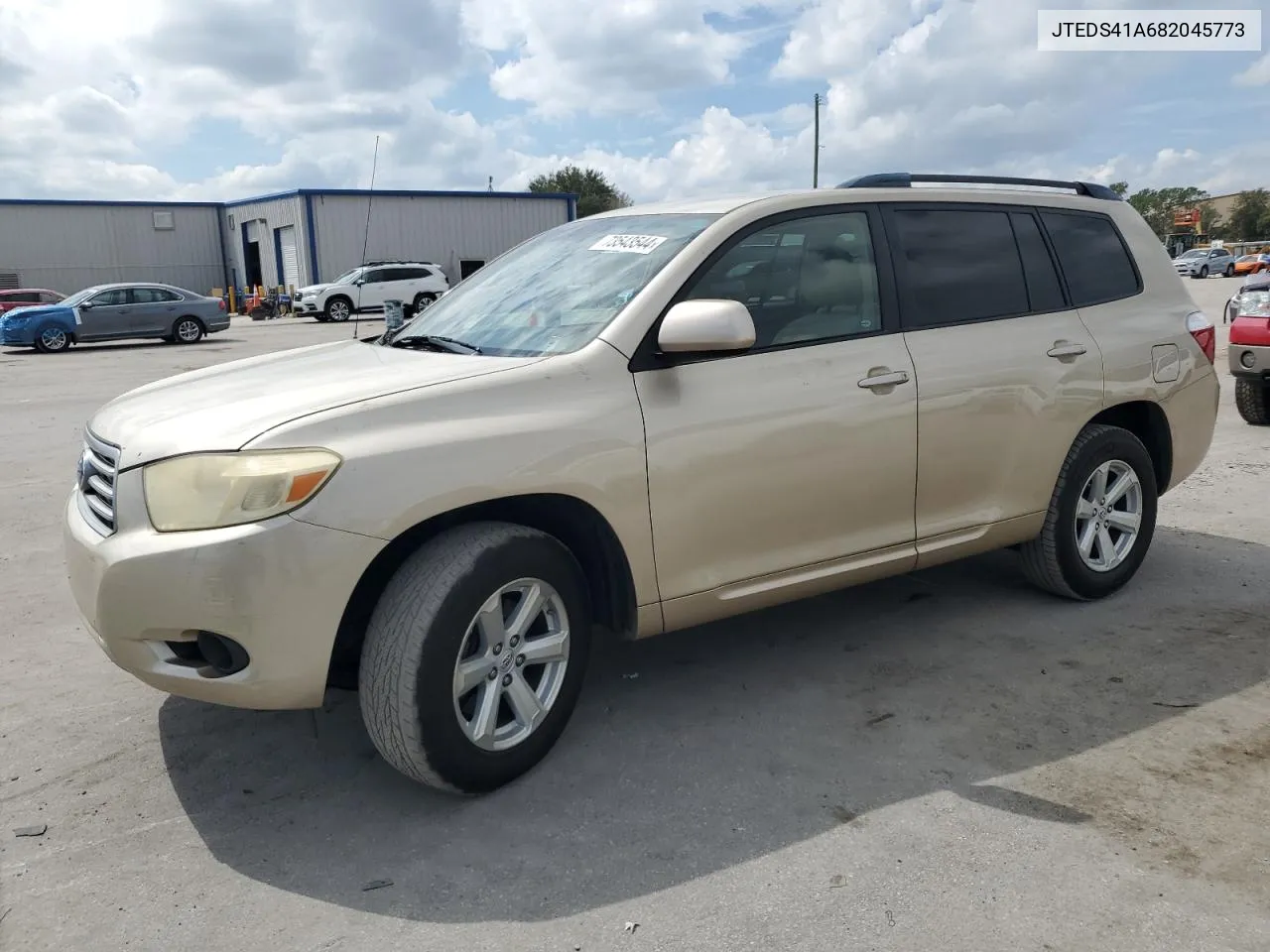 2008 Toyota Highlander VIN: JTEDS41A682045773 Lot: 73543544