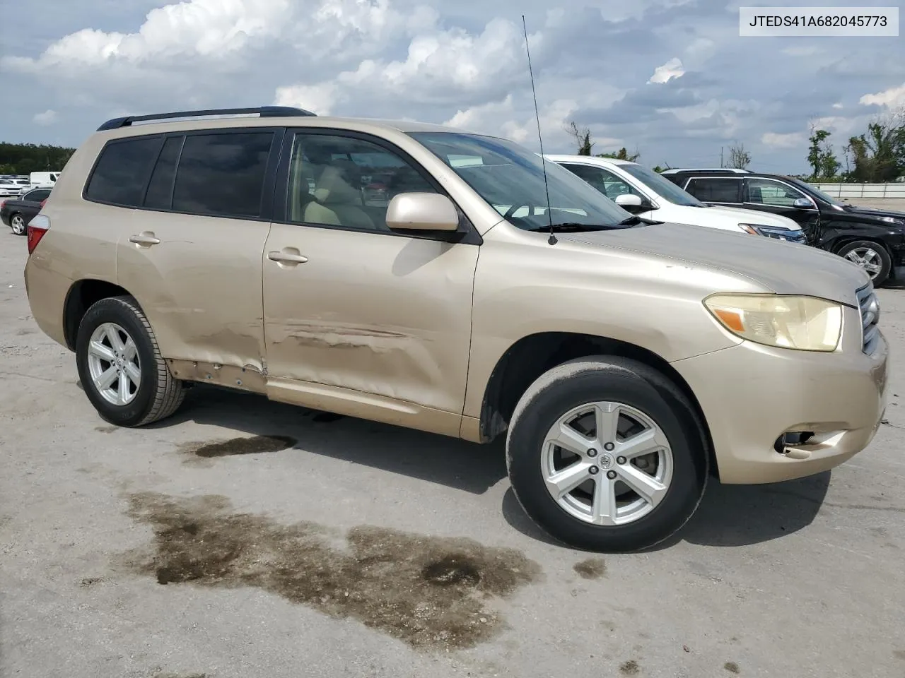 2008 Toyota Highlander VIN: JTEDS41A682045773 Lot: 73543544