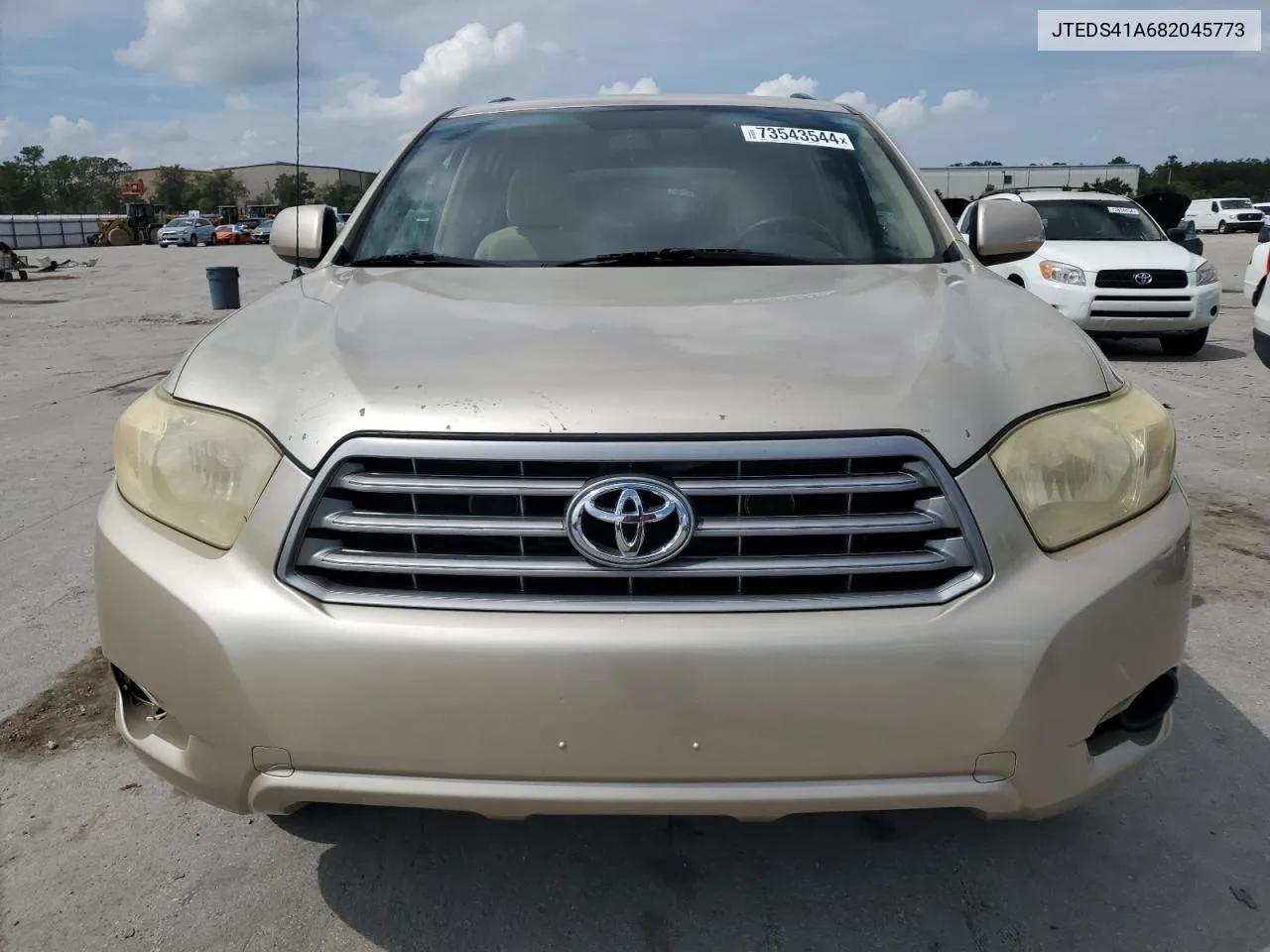 2008 Toyota Highlander VIN: JTEDS41A682045773 Lot: 73543544