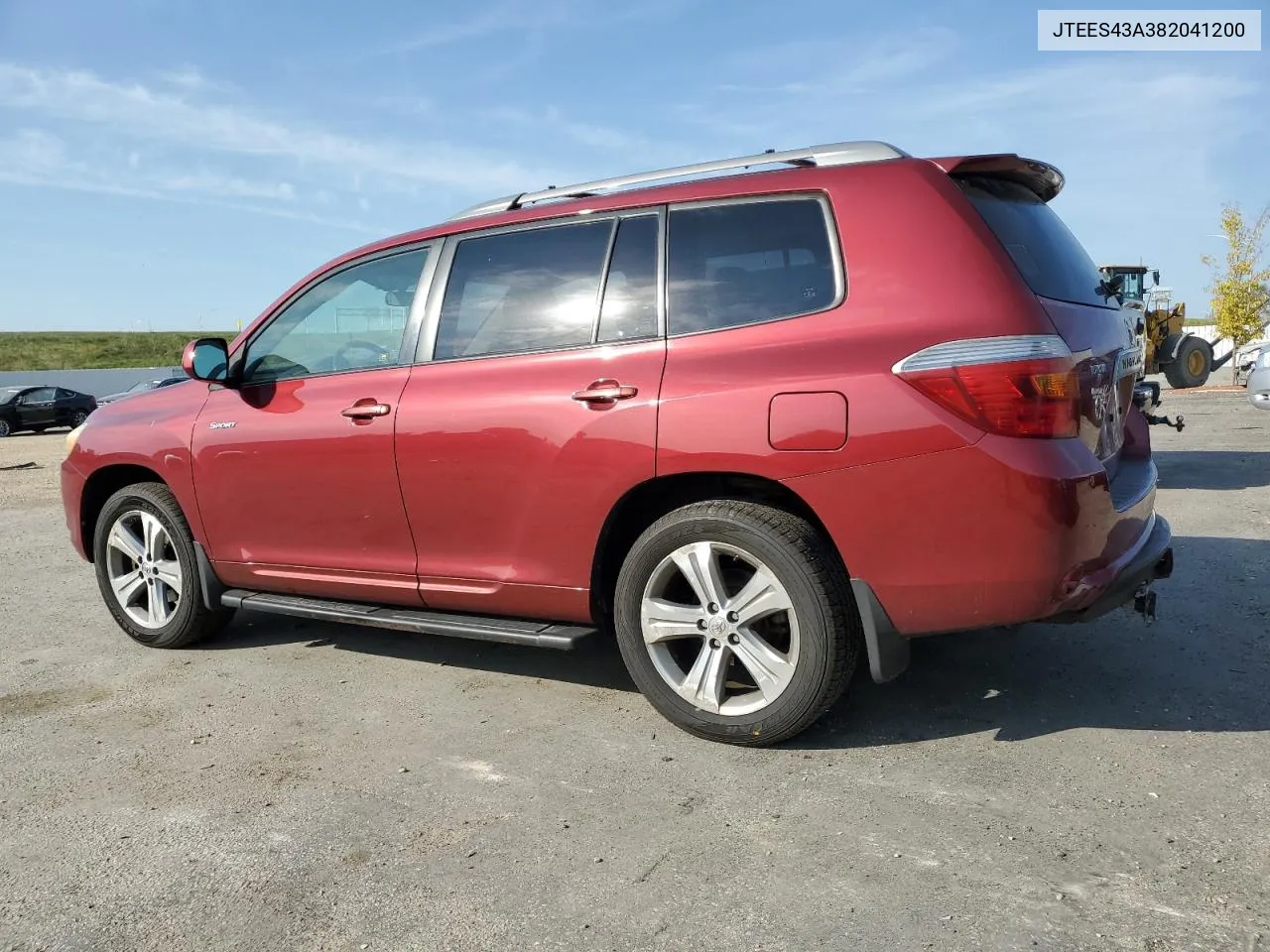 2008 Toyota Highlander Sport VIN: JTEES43A382041200 Lot: 73562214