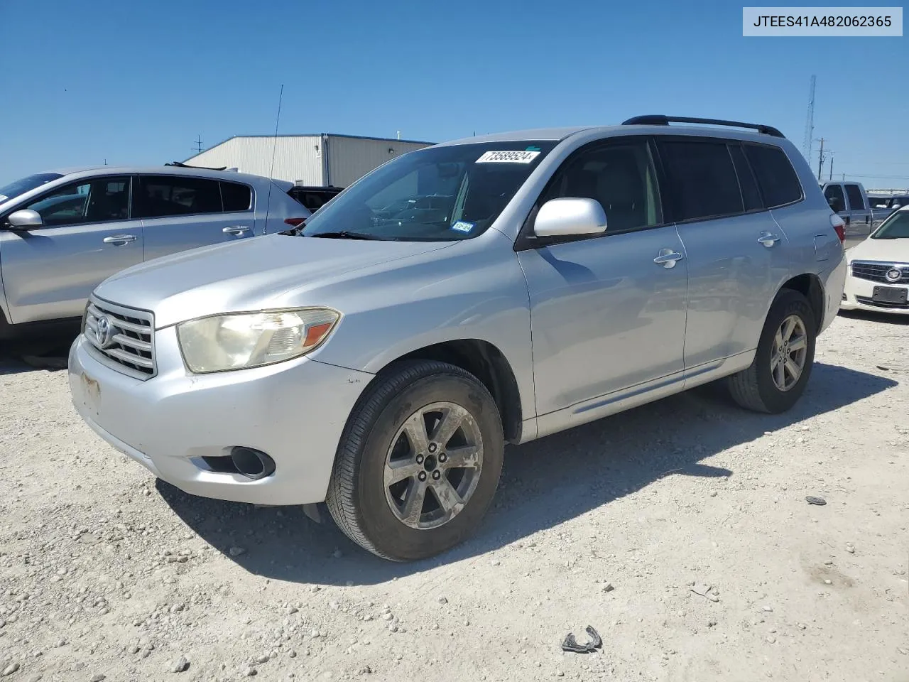 2008 Toyota Highlander VIN: JTEES41A482062365 Lot: 73589524