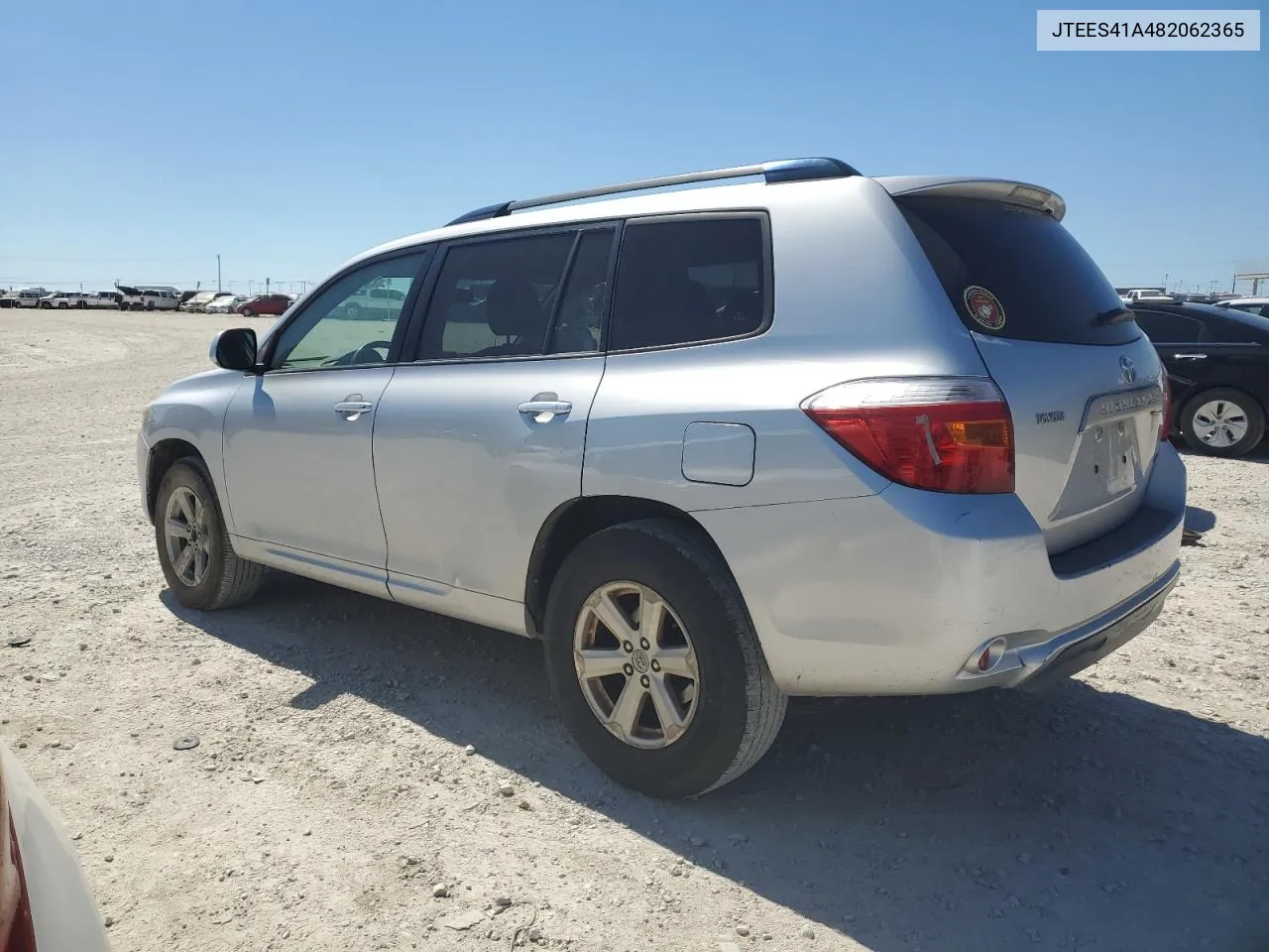 2008 Toyota Highlander VIN: JTEES41A482062365 Lot: 73589524