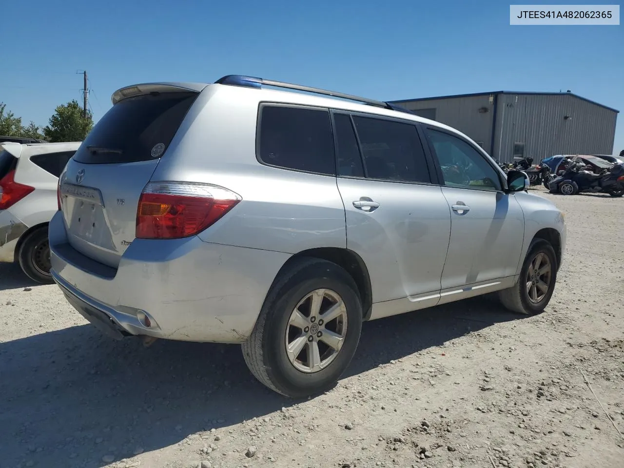 2008 Toyota Highlander VIN: JTEES41A482062365 Lot: 73589524