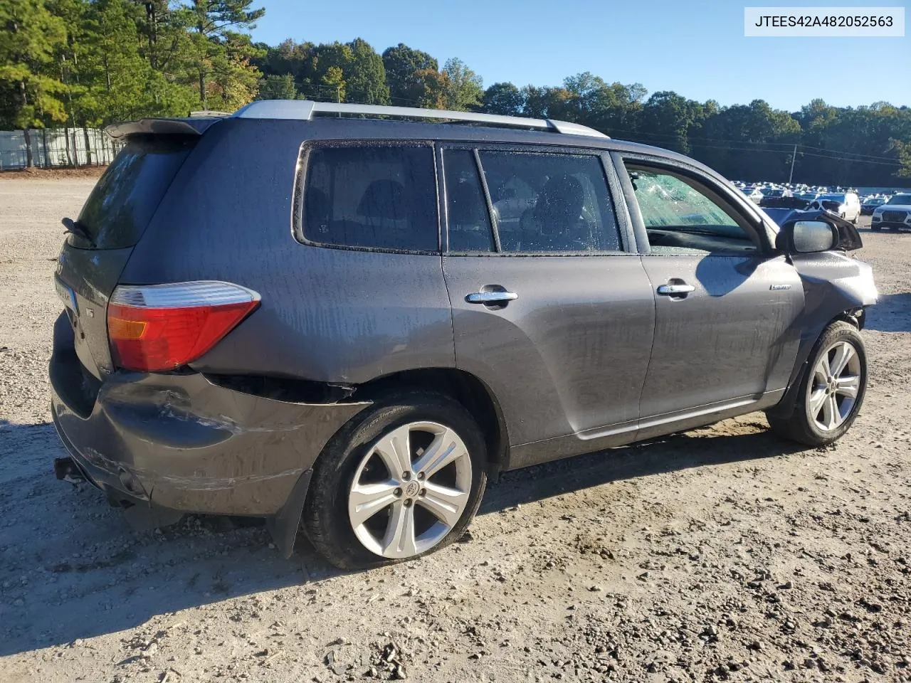 2008 Toyota Highlander Limited VIN: JTEES42A482052563 Lot: 73631604