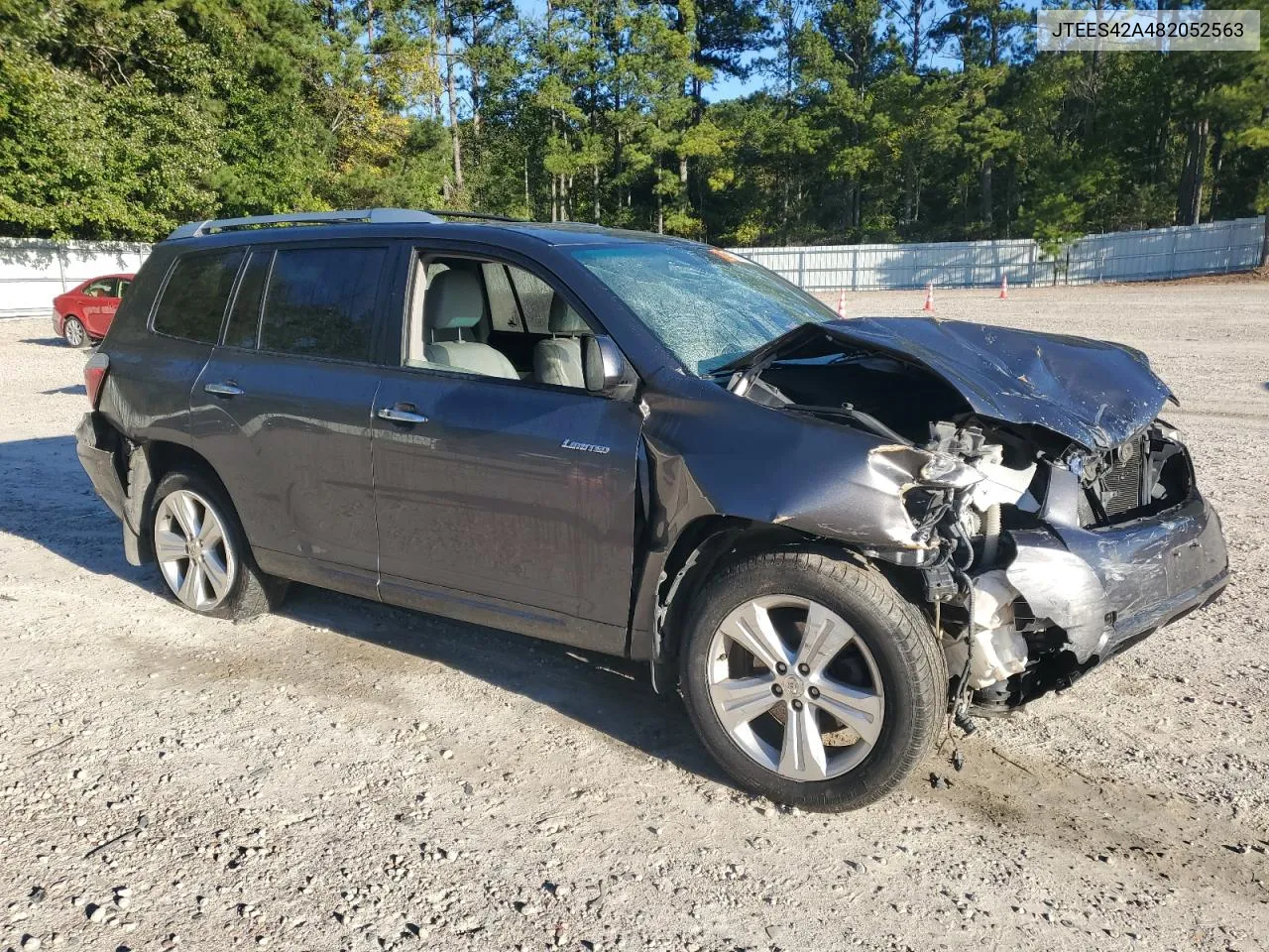 2008 Toyota Highlander Limited VIN: JTEES42A482052563 Lot: 73631604