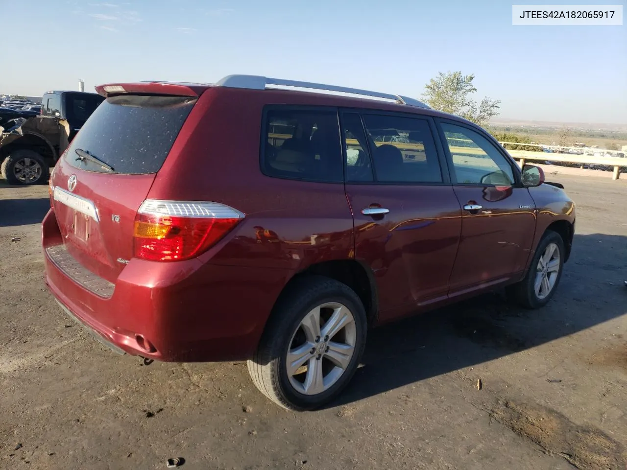 2008 Toyota Highlander Limited VIN: JTEES42A182065917 Lot: 73774474