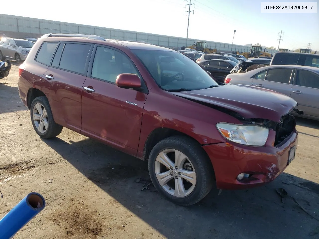 2008 Toyota Highlander Limited VIN: JTEES42A182065917 Lot: 73774474