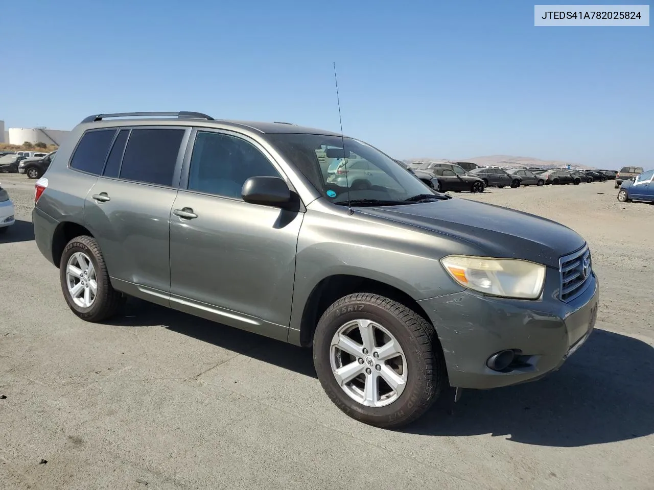 2008 Toyota Highlander VIN: JTEDS41A782025824 Lot: 73809554