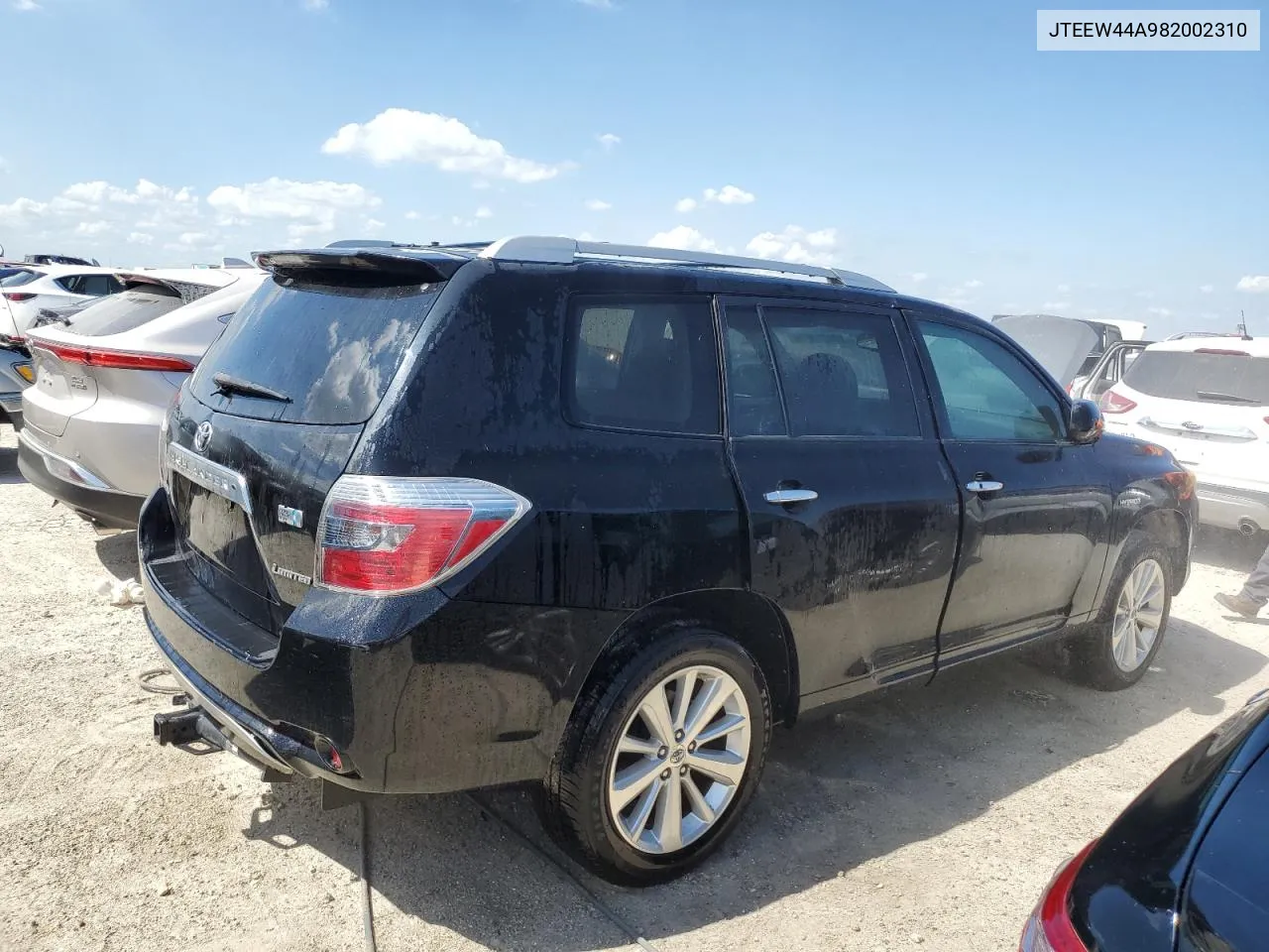 2008 Toyota Highlander Hybrid Limited VIN: JTEEW44A982002310 Lot: 73824014