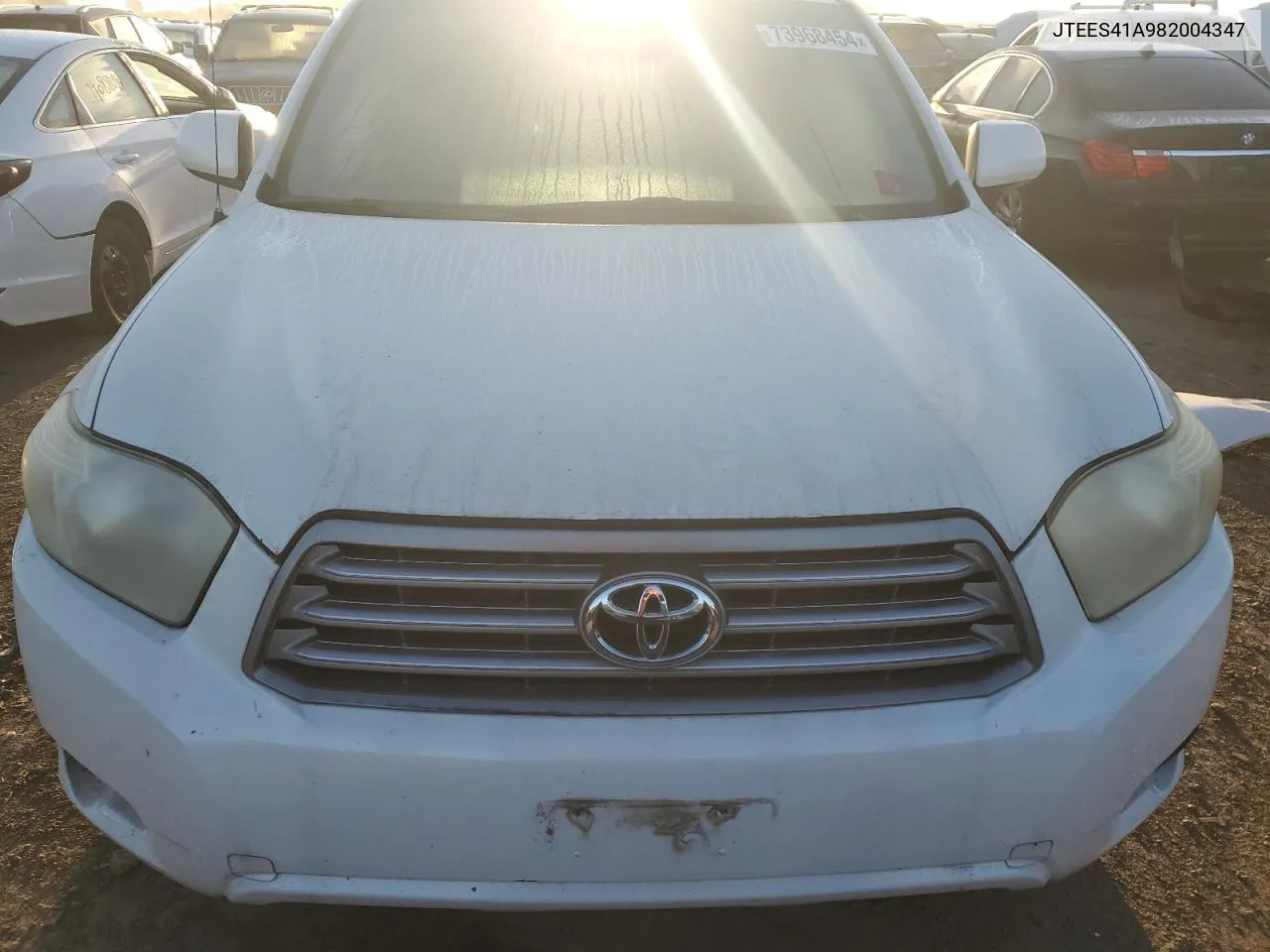 2008 Toyota Highlander VIN: JTEES41A982004347 Lot: 73968454