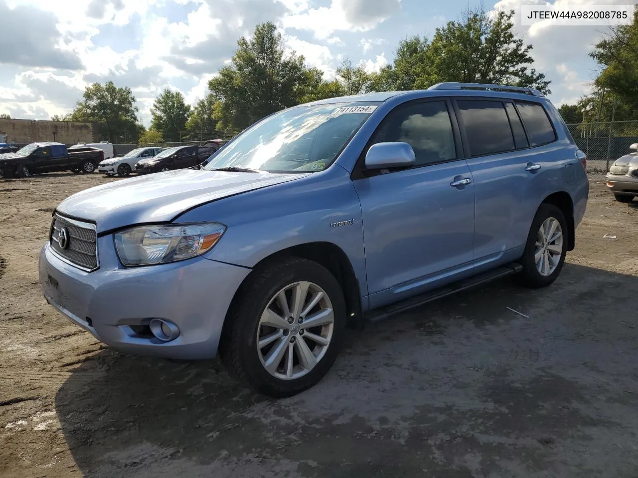 2008 Toyota Highlander Hybrid Limited VIN: JTEEW44A982008785 Lot: 74113154