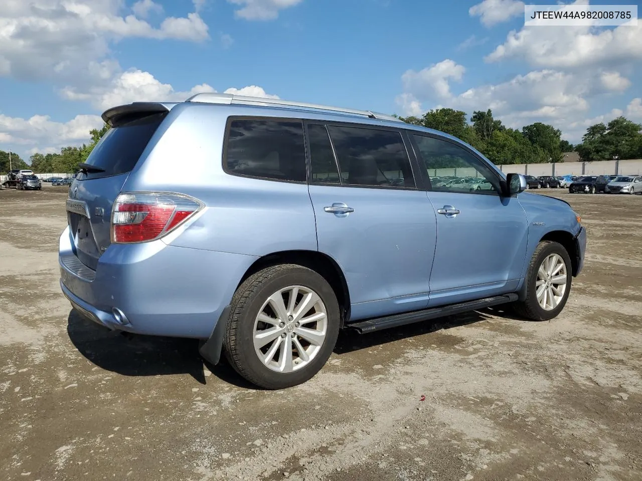 2008 Toyota Highlander Hybrid Limited VIN: JTEEW44A982008785 Lot: 74113154