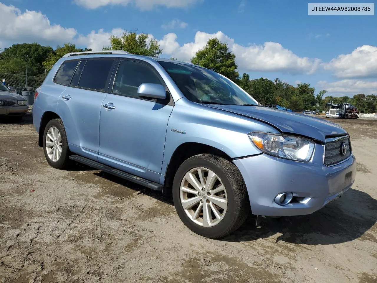 2008 Toyota Highlander Hybrid Limited VIN: JTEEW44A982008785 Lot: 74113154