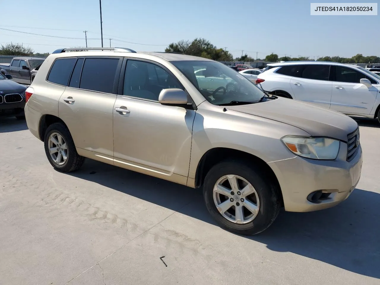 2008 Toyota Highlander VIN: JTEDS41A182050234 Lot: 74220374