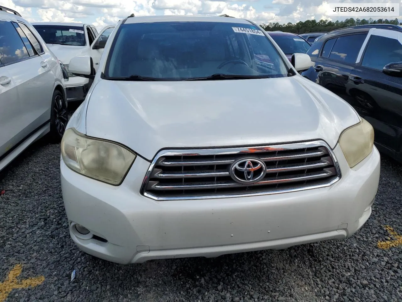 2008 Toyota Highlander Limited VIN: JTEDS42A682053614 Lot: 74451854