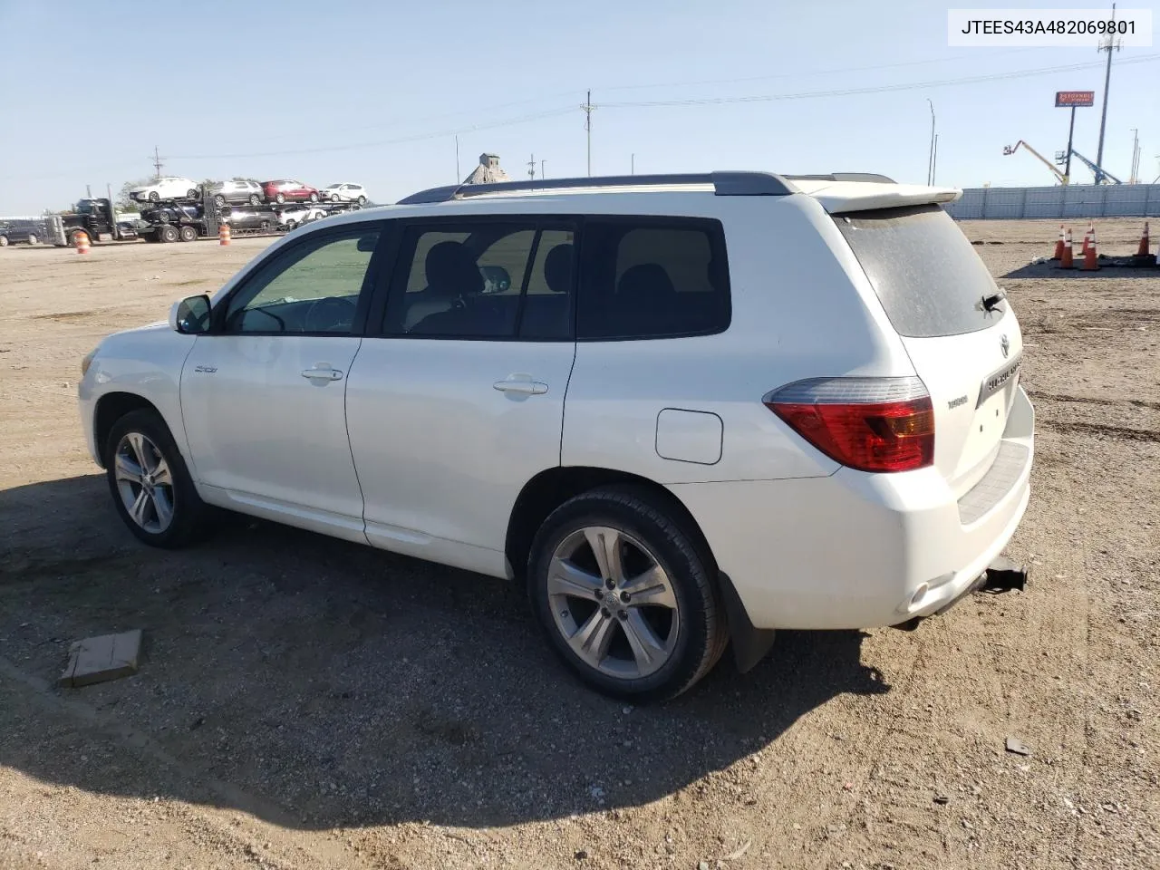 2008 Toyota Highlander Sport VIN: JTEES43A482069801 Lot: 74841324