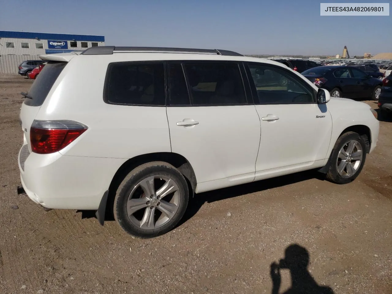 2008 Toyota Highlander Sport VIN: JTEES43A482069801 Lot: 74841324