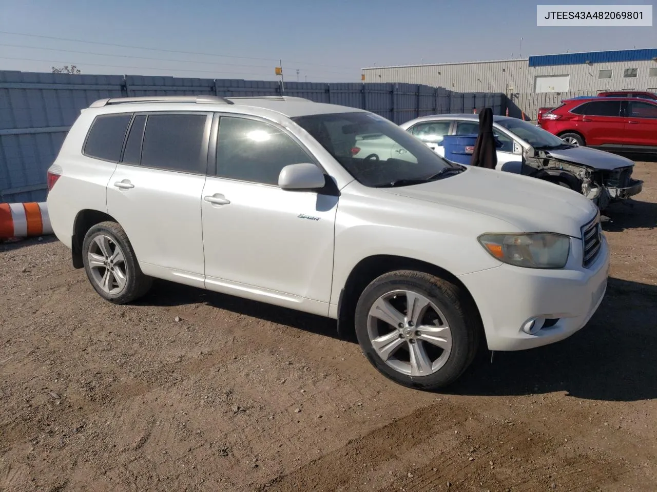 2008 Toyota Highlander Sport VIN: JTEES43A482069801 Lot: 74841324