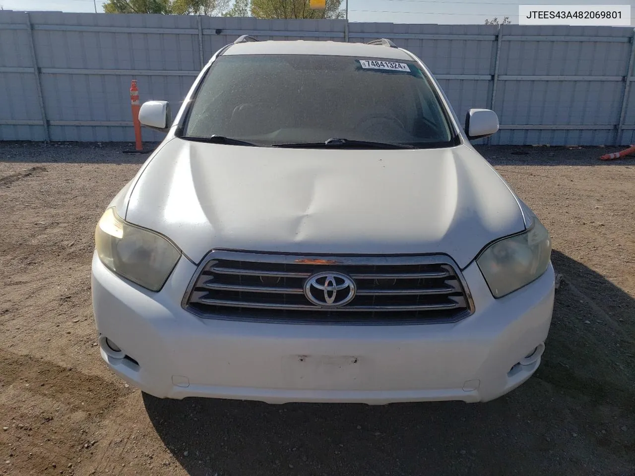 2008 Toyota Highlander Sport VIN: JTEES43A482069801 Lot: 74841324