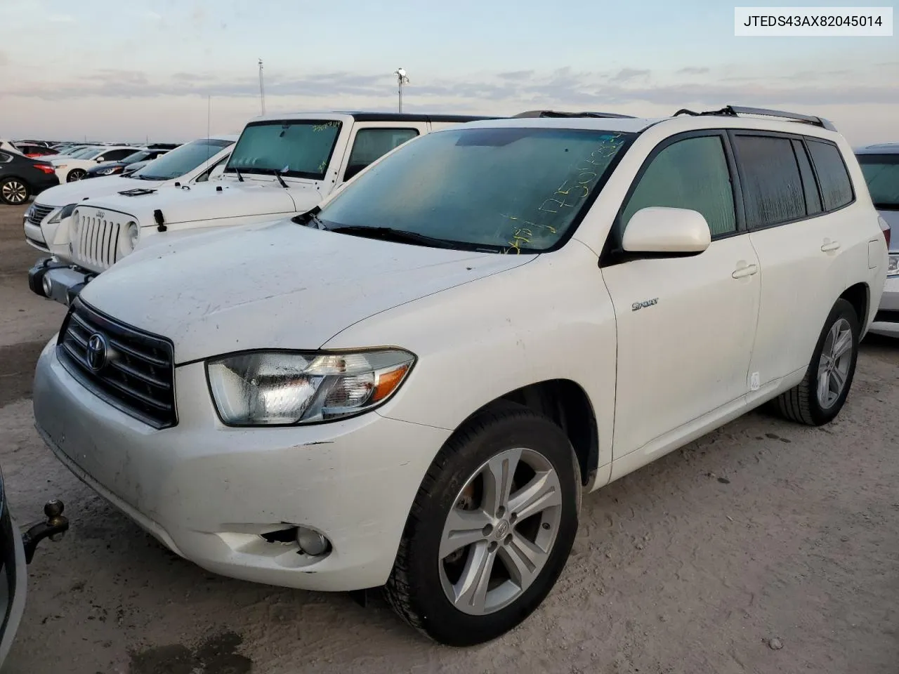 2008 Toyota Highlander Sport VIN: JTEDS43AX82045014 Lot: 75072834