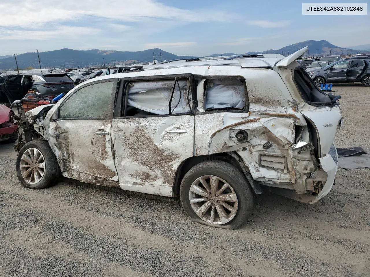 2008 Toyota Highlander Limited VIN: JTEES42A882102848 Lot: 75082934