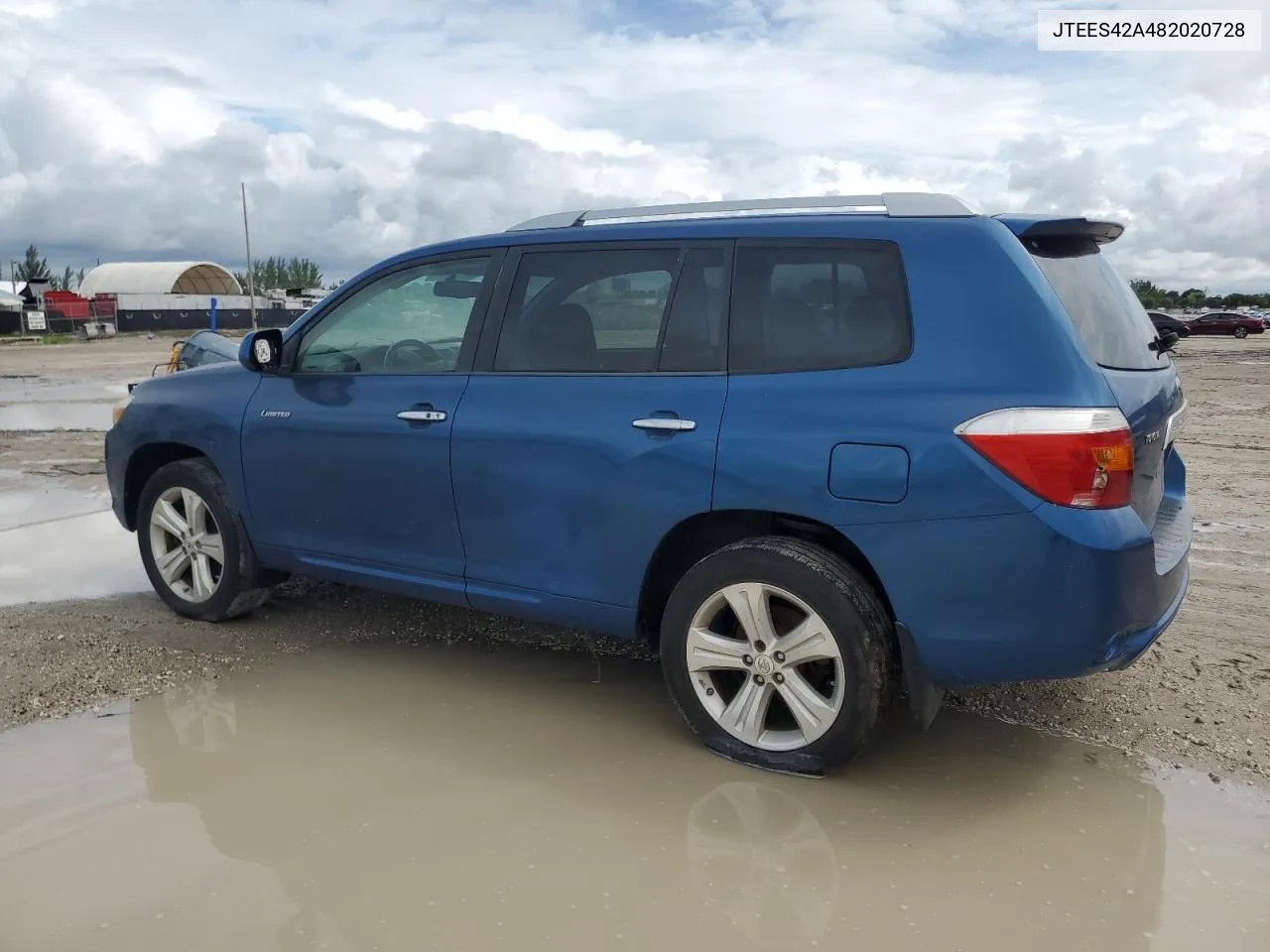 2008 Toyota Highlander Limited VIN: JTEES42A482020728 Lot: 75227634