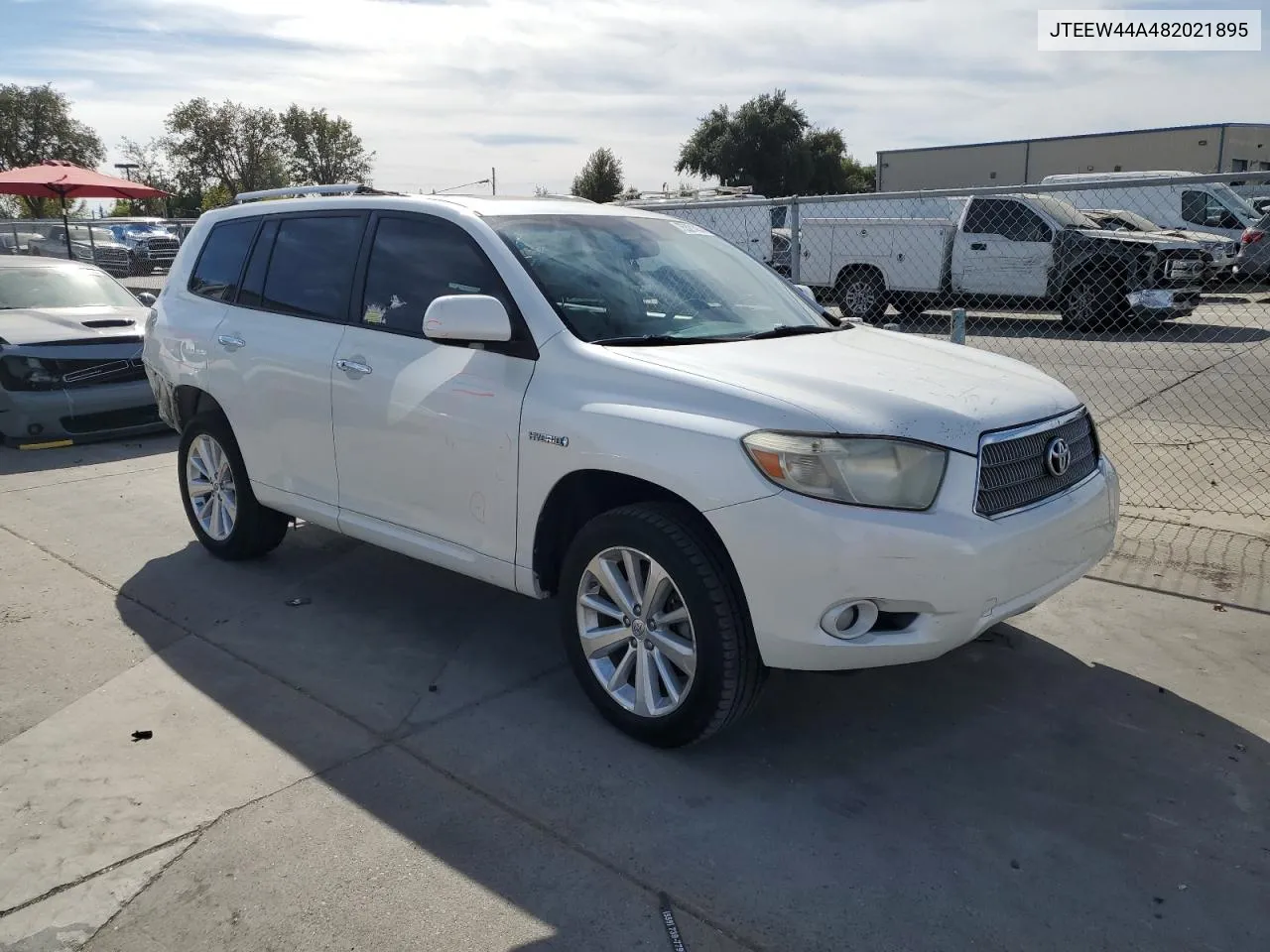 2008 Toyota Highlander Hybrid Limited VIN: JTEEW44A482021895 Lot: 75321454