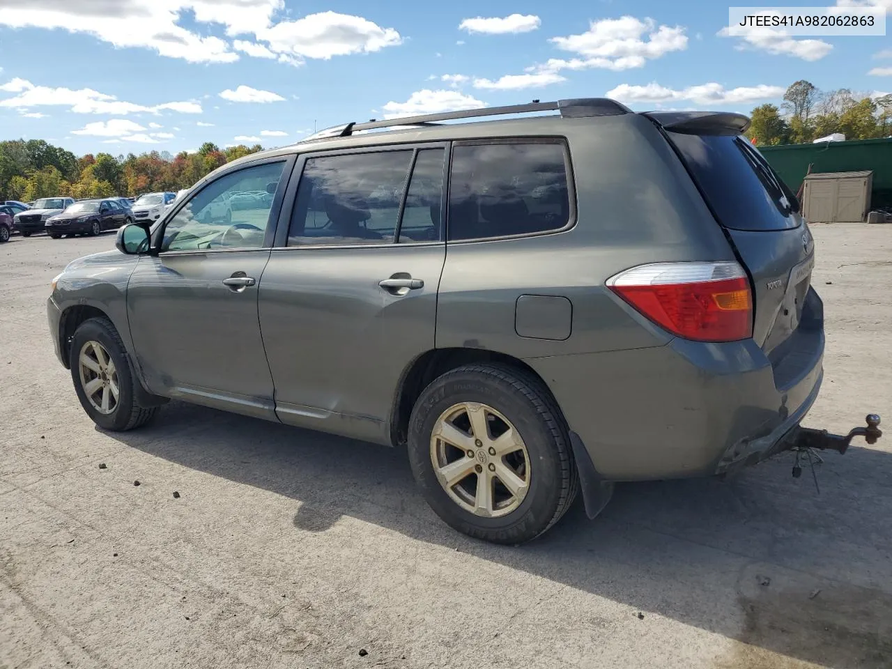 2008 Toyota Highlander VIN: JTEES41A982062863 Lot: 75329154