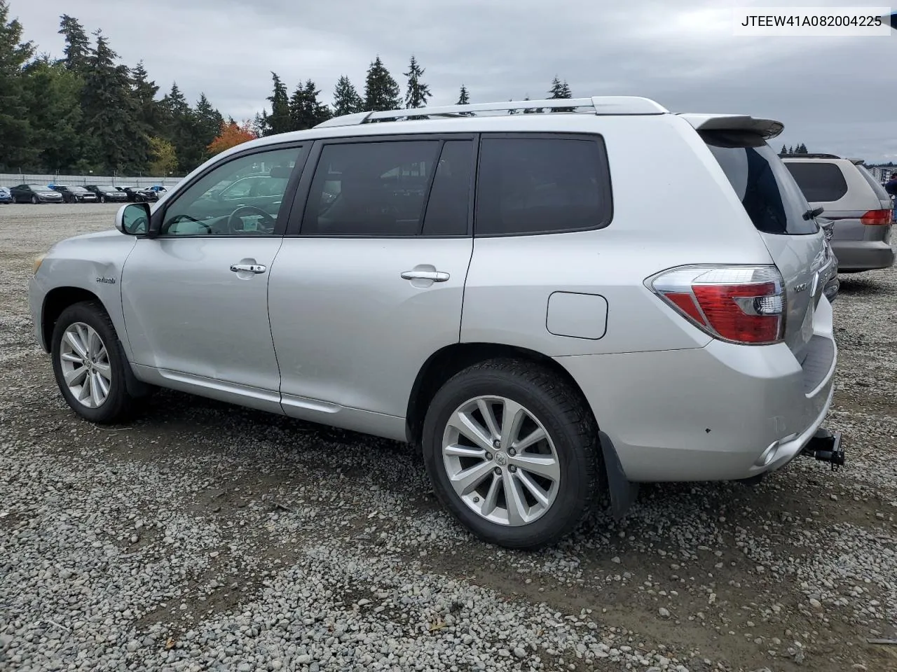 2008 Toyota Highlander Hybrid VIN: JTEEW41A082004225 Lot: 75349874