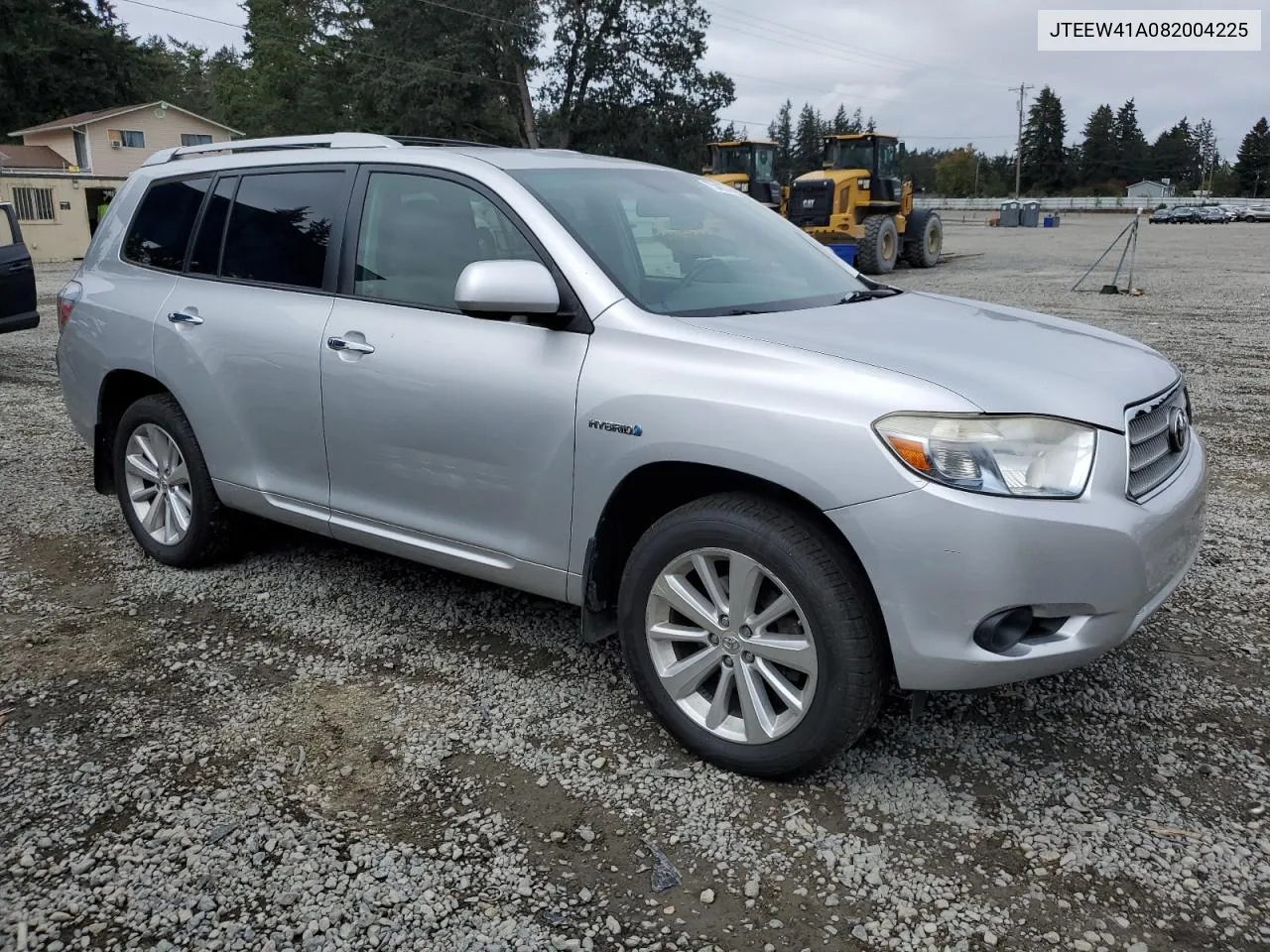 2008 Toyota Highlander Hybrid VIN: JTEEW41A082004225 Lot: 75349874